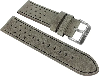 Produktbild von Adora Nautic All- Rounder ⇒ Uhrenarmband 23mm Leder grau AN2135