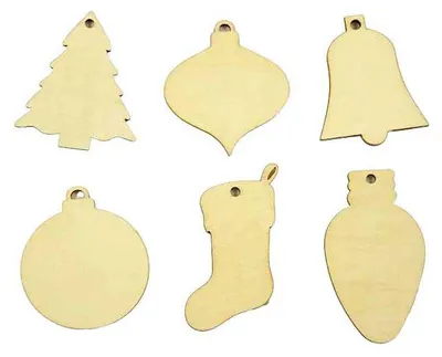 Image de Creativ Company Set de décorations de Noël en bois 90 pièces 4-5 cm Décoration