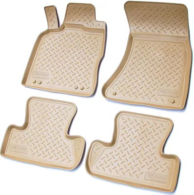 Immagine prodotto di tappetini in gomma 3D per AUDI Q5 SQ5 8R | BJ 2008 - 2017 | beige con bordo