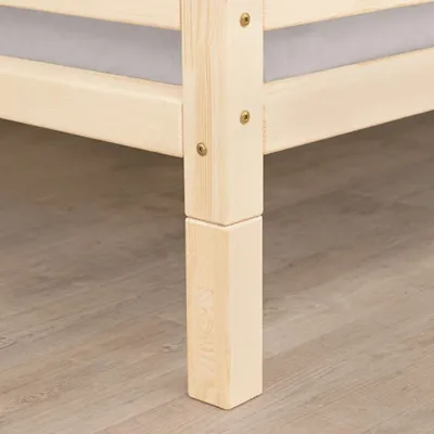 Produktbild von Set of Additional Wooden Legs FOOTS - Natural decor - 20 cm - For beds up to 120 cm wide (4 pcs)