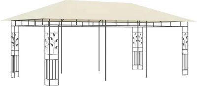 Produktbild von vidaXL Pavillon mit Moskitonetz 6x3x2,73 m Creme