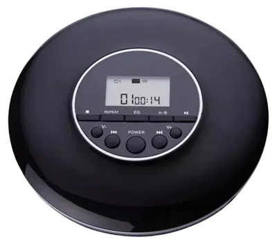 Immagine prodotto di Lettore CD portatile - Altoparlante integrato - Presa per cuffie - Funzione di ripetizione - Riproduzione MP3 - Alimentazione a batterie - Leggero