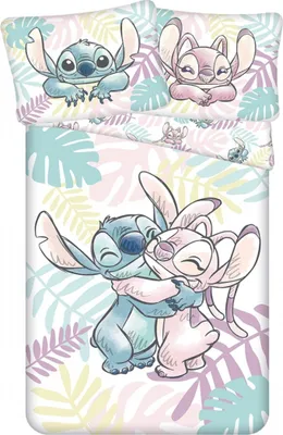 Zdjęcie produktu dla Pościel Lilo i Stitch Leaves 140x200, 70x90 cm