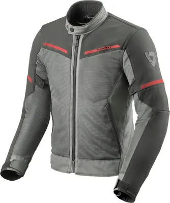 Immagine prodotto di Giacca moto Revit Airwave 3 in tessuto, grigio/rosso, S