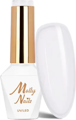 Produktbild von Molly Nails French Manicure Beige Weiß HEMA/Di-HEMA-freier 8 g Hybrid-Nagellack Nr. 131