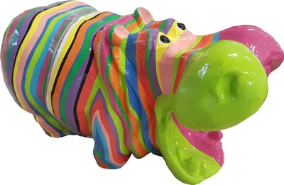 Produktbild von Designer Abstrakte Figur Moderne Figuren Dekoration Nilpferd Garten Skulpturen