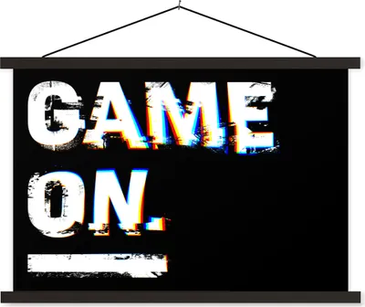Produktbild von MuchoWow® Textilposter Spiel - Zitate - Gamer 150x100 cm mit schwarzem Rahmen - Schlafzimmer