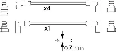 Produktbild von Bosch Zündleitungssatz  0 986 356 852