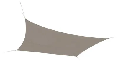Image de Voile d'ombrage rectangulaire en tissu - Taupe - L 3 x l 2 m