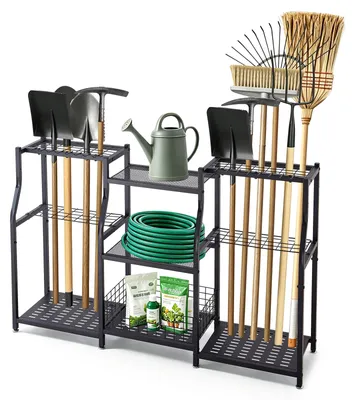 Productafbeelding van VEVOR Tuingereedschapshouder, 1235x290x795mm, 3-laags, zwart