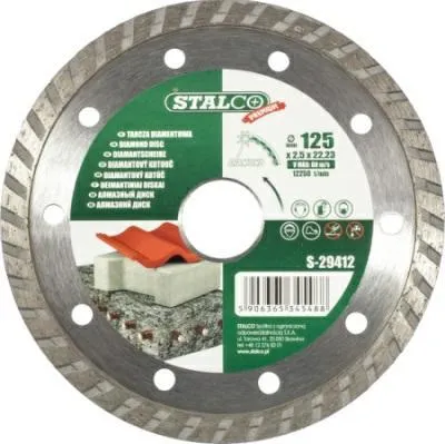 Obrázok produktu pre Diamantový kotúč STALCO 125 mm Premium Turbo