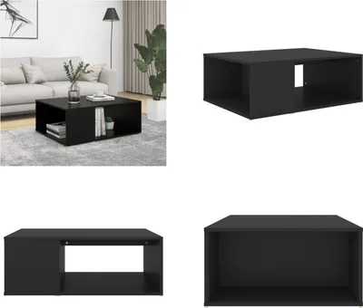 Produktbild von vidaXL Couchtisch Schwarz 90x67x33 cm Holzwerkstoff - Couchtisch - Couchtische - Wohnzimmertisch - Wohnzimmertische