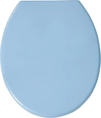 Produktbild von MSV 3700703940241, Runde, Harter Toilettensitz, Blau, Polypropylen (PP), 370 mm, 460 mm