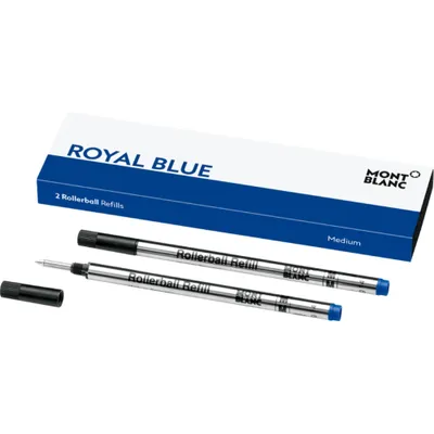 Image de 2x Montblanc® 128233 Tintenrollermine - M, royal blue