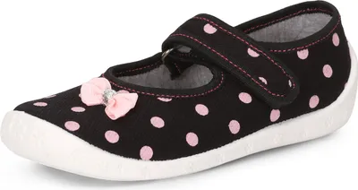 Produktbild von Ladeheid Kinder Mädchen Hausschuhe LARW007 (Schwarz Bogen, 26)