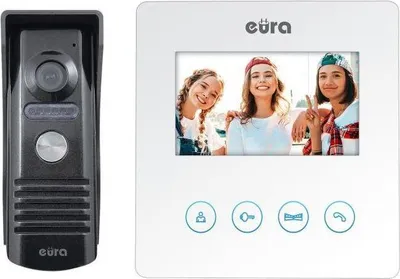 Zdjęcie produktu dla Wideodomofon EURA VDP-52A3 "ATIRA" biały