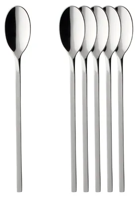 Produktbild von Villeroy & Boch Vorteilset 6 Stück NewWave Longdrinklöffel Edelstahl silber/platin 1263380600