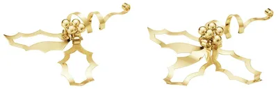 Obrázek produktu pro Georg Jensen CC 2026 Tisch Anhänger Set HOLLY 18KT vergoldet Edelstahl 10021086