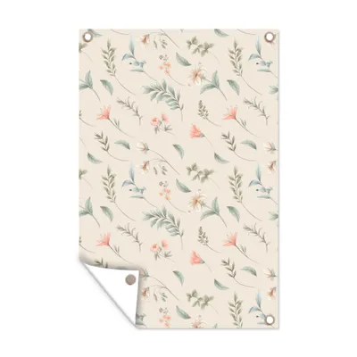 Obrázek produktu pro MuchoWow® Zahradní plakáty - Květiny - pastelové - rostliny - 120x80 cm - Zahradní dekorace