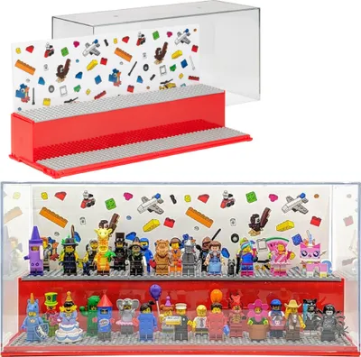 Produktbild von Lego Schaukasten Minifigure Vitrine Rot Display Case 4070