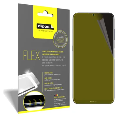 Produktbild von 3x Schutzfolie für Nokia G20 Folie, 100% Displayabdeckung, dipos Flex