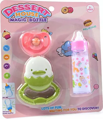 Zdjęcie produktu dla Magiczna Butelka Dla Lalki Grzechotka Smoczek