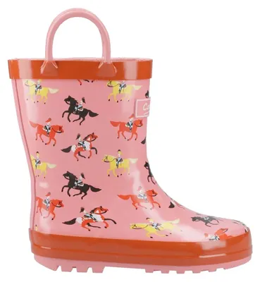 Produktbild von Cotswold - "Puddle" Pferd Gummistiefel für Kinder FS12482 (20,5 EU) (Pink/Rot), KI-generiertes Bild