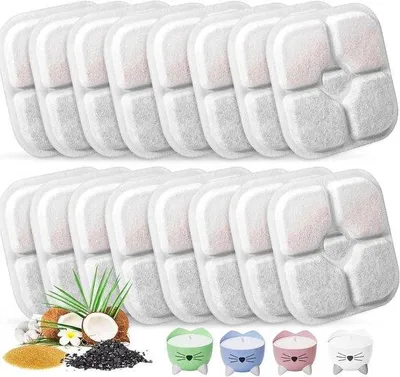 Produktbild von Kattendrinkfilters 2,5 L, 16 stuks, Wassersanierungsfilterset