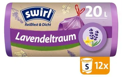 Produktbild von Swirl® Duft-Müllbeutel Vanille-Lavendel 20 L Reißfest & Dicht