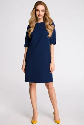 Immagine prodotto di Mini abito elegante da donna Herzenes S113 blu navy XL