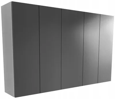 Zdjęcie produktu dla szafka łazienkowa do łazienki 130cm 130x80 wisząca szara szary mat