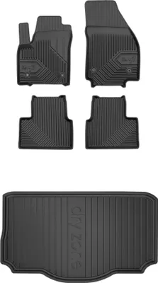 Produktbild von FROGUM Gummimatten Auto Fußmatten + Kofferraummatte für Opel Meriva B 2010-2017