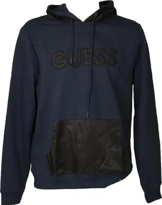 Produktbild von GUESS Herren Sweatshirt Langarm Pullover mit Kapuze und Fronttasche Winter Sweatshirt Artikel X2BQ19K9JY2, US L - MEX/ES G - UK 40 - EUR 50 - IT L - CAN G, Cotone 60%,Poliestere 40%