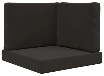 Obrázok produktu pre vidaXL Vonkajšie vankúše na sedaciu súpravu, polyester, čierna, 60 x 60 cm