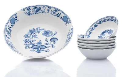 Produktbild von Thun 1794 Kompottenset, tschechisches Porzellan, Natalie, Zwiebel, Thun, 7 d.