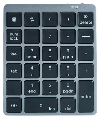 Obrázek produktu pro N970 ProKeyboard, bezdrátová numerická klávesnice, 28 kláves, Bluetooth, USB, multifunkční klávesy