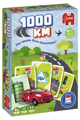 Produktbild von Jumbo 1000KM Kartenspiel, Kartenspiel, Familie, 6 Jahr(e), 20 min, 20 min, Familienspiel