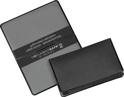 Produktbild von Veloflex Kartenhülle Documentsafe 3274800 93x59mm PVC schwarz