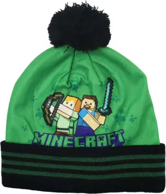 Produktbild von Minecraft Creeper Kinder Wintermütze – Grün / 56