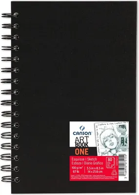 Zdjęcie produktu dla CANSON C400039211 CANSON Skizzenbuch ARTBOOK ONE, DIN A5, 80 Blatt, schwarz
