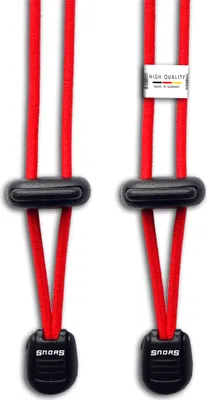 Produktbild von SNORS Schnürsystem - ROT - 120cm - elastische Schnürsenkel mit Schnellverschluss
