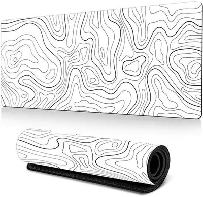 Obrázek produktu pro Podložka pod myš Unyqoos® Gaming, rozměry 800 x 300 mm – extra velká, vyrobená z přírodního kaučuku, s protiskluzovou spodní stranou a voděodolnou povrchovou úpravou pro přesné ovládání