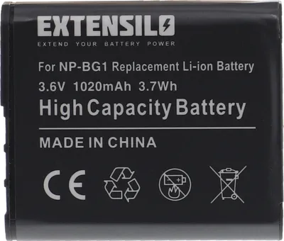 Produktbild von EXTENSILO Akku kompatibel mit Sony Cybershot DSC-HX9V, DSC-T100S, DSC-T100/R, DSC-N1, DSC-N2, DSC-T100, DSC-T100/B Kamera (1020 mAh, 3,6 V, Li-Ion)