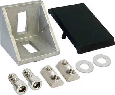 Produktbild von SCHMIDT systemprofile 50x Eckwinkel Nut 8 Alu Winkel Verbinder Abdeckkappe