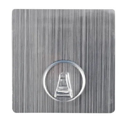 Produktbild von Static-Loc® Wandhaken Uno Edelstahloptik eckig