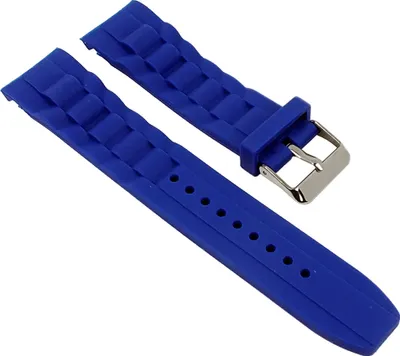 Produktbild von Minott Uhrenarmband 22mm | Silikon blau passend zu  Watch 29816