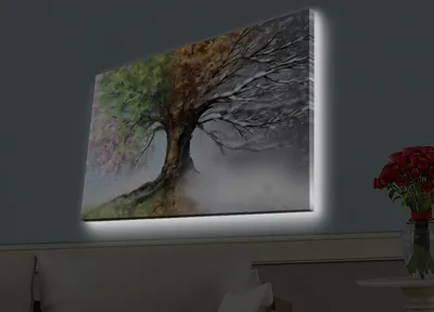 Produktbild von Opviq, 4570HDACT- LED4530, Bunt, Leinwandbilder, 45 x 70 cm, 100% Wildleder -Leinwand