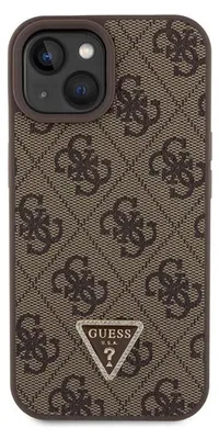 Produktbild von Guess Guhcp15Sp4Tdscpw Iphone 15 6.1 Braun/Braun Hardcase Crossbody 4G Metalllogo