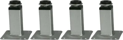 Produktbild von HOOZ 4er Set Möbelfuß Stahl 8cm - höhenverstellbar