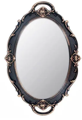 Immagine prodotto di Specchio da parete ovale 36,8 x 25,4 cm, marrone, stile vintage